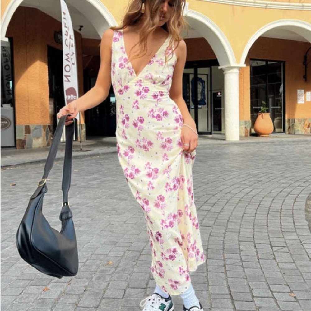 Princess Polly Pink Floral Maxi Dress